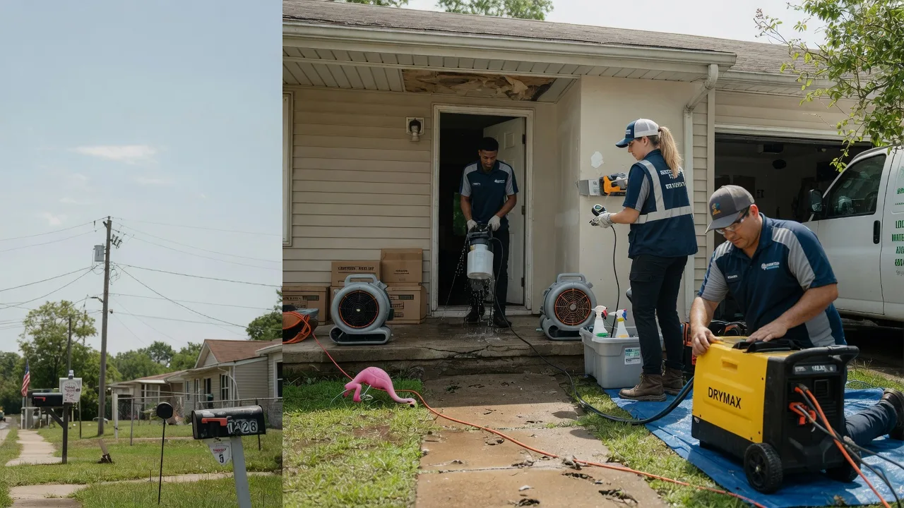 Storm Damage Water Removal in Farmersville, IL near me